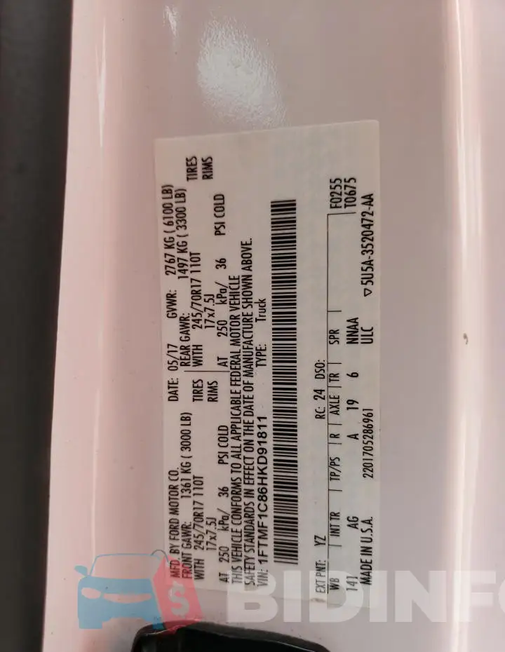 1FTMF1C86HKD91811 Photo# 12