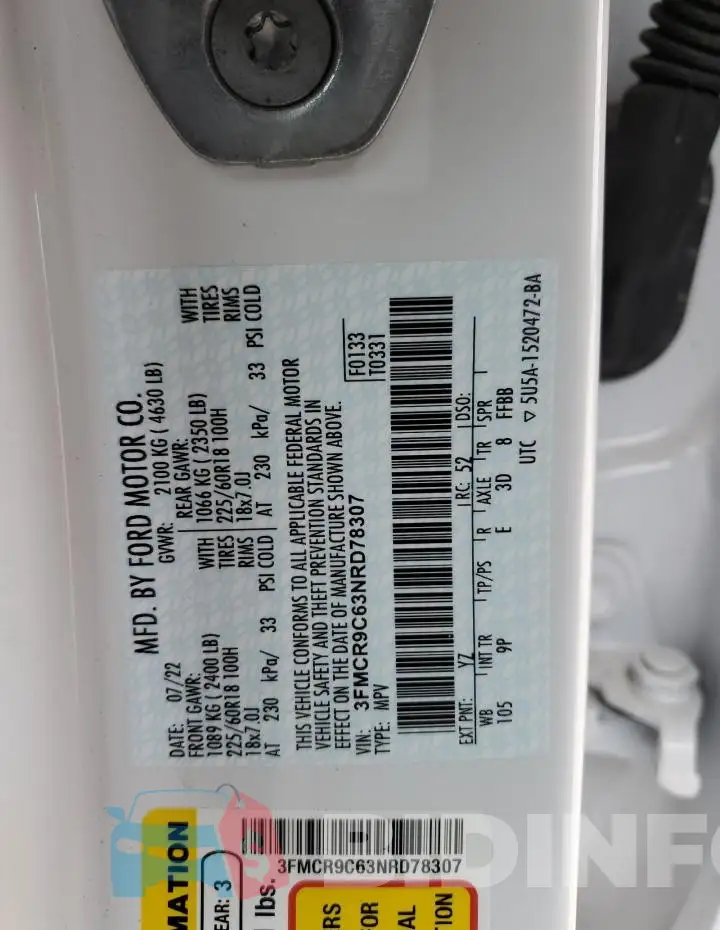 3FMCR9C63NRD78307 Photo# 13