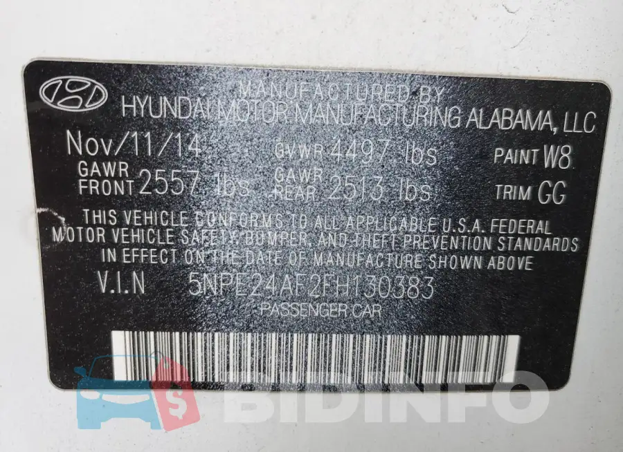 5NPE24AF2FH130383 Photo# 12