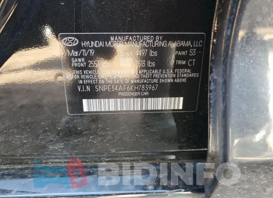 5NPE34AF6KH783967 Photo# 12