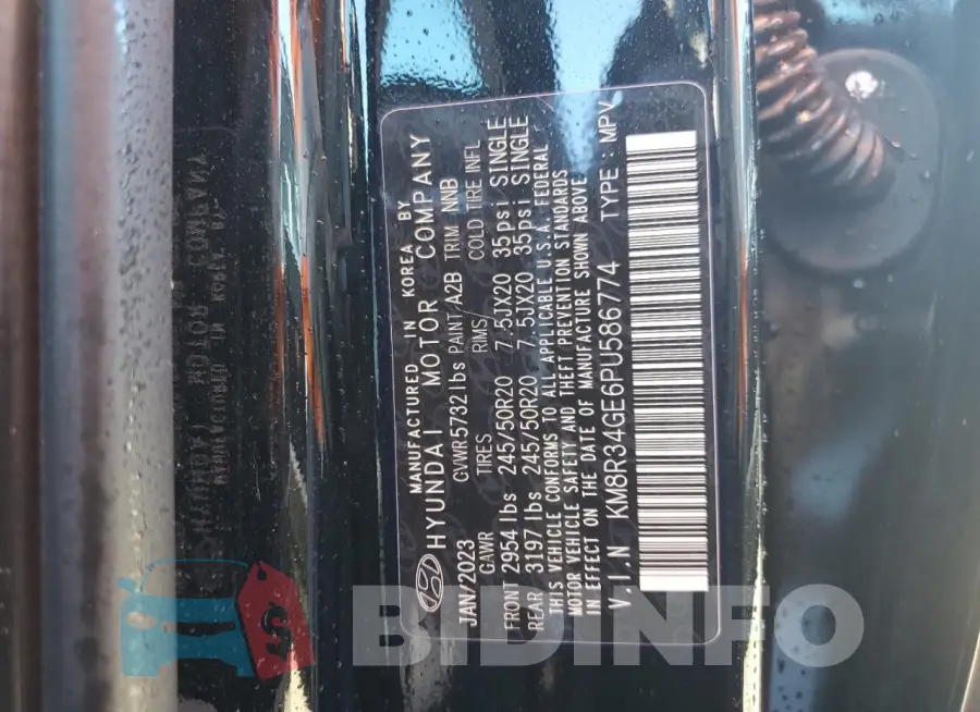 KM8R34GE6PU586774 Photo# 13