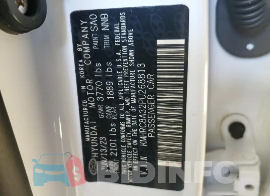 KMHRC8A32PU268813 Photo# 13