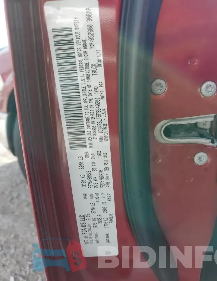 1C6RR6LT5FS640201 Photo# 12