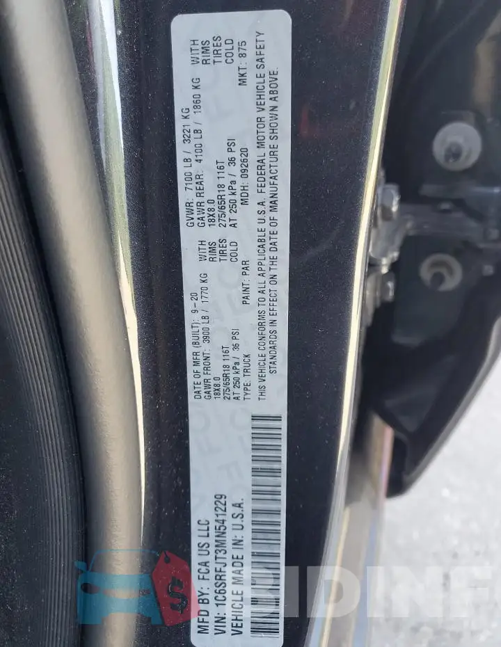 1C6SRFJT3MN541229 Photo# 12