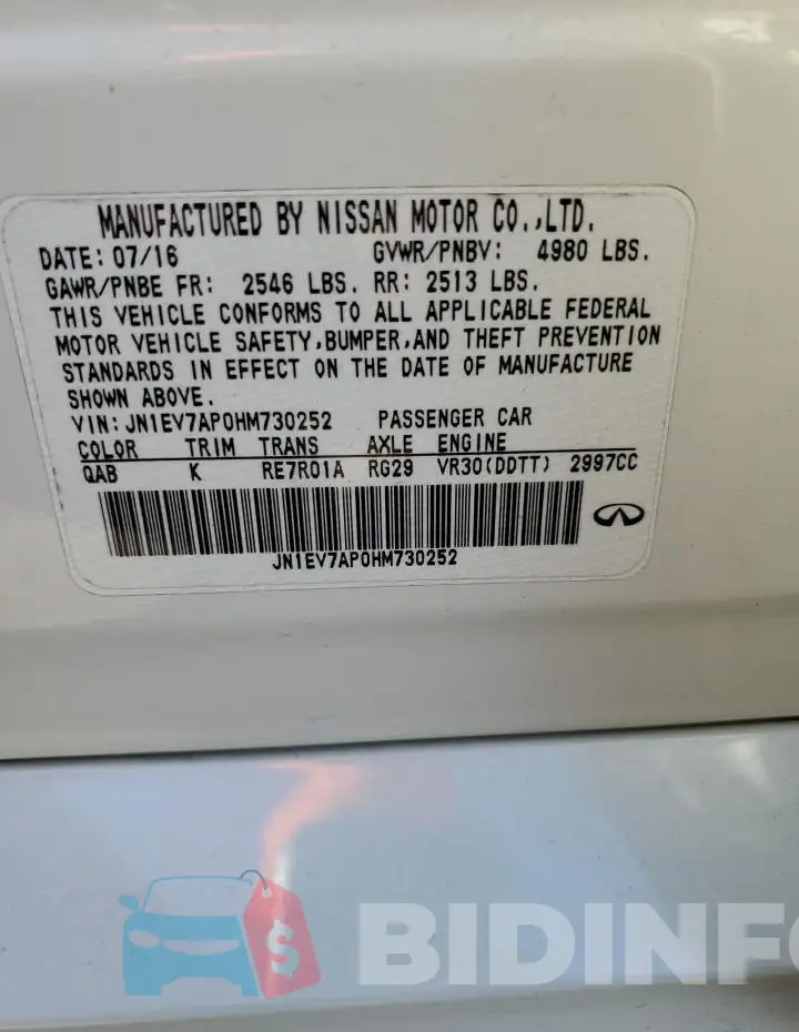 JN1EV7AP0HM730252 Photo# 12