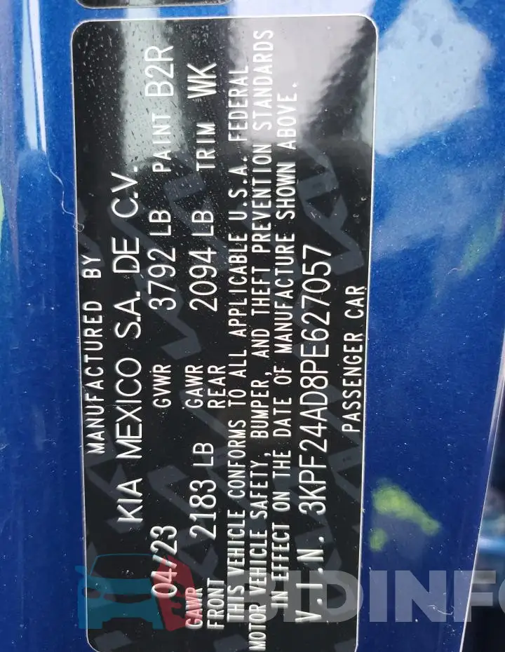 3KPF24AD8PE627057 Photo# 12