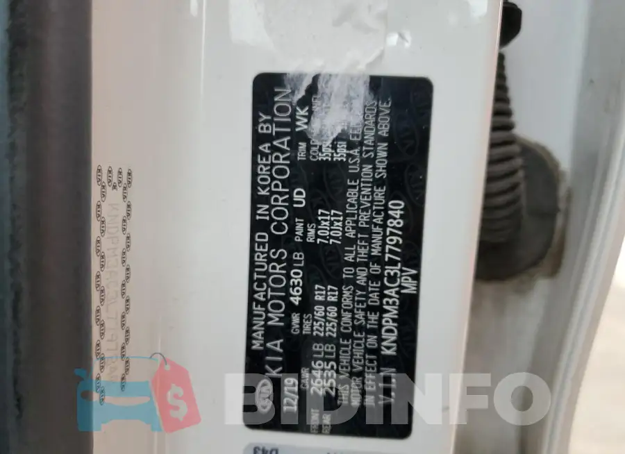 KNDPM3AC3L7797840 Photo# 13