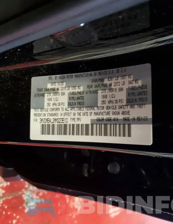3MVDMBAL2MM223510 Photo# 14
