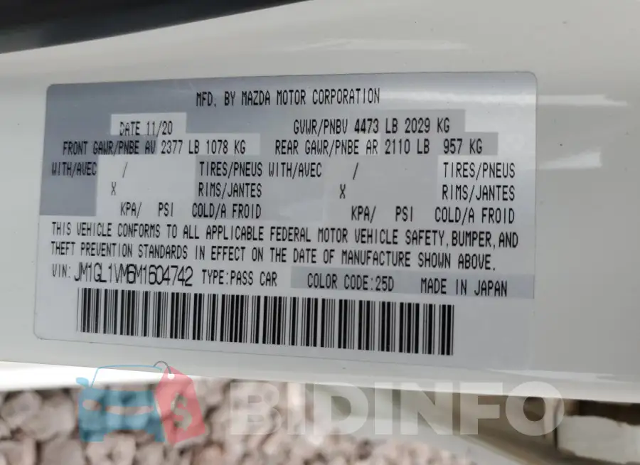 JM1GL1VM6M1604742 Photo# 13