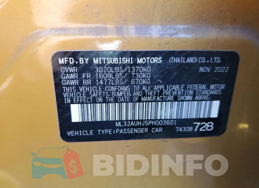 ML32AUHJ5PH003601 Photo# 12