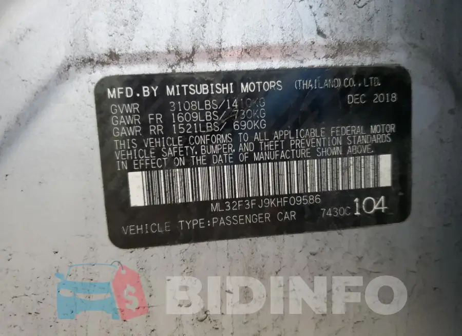 ML32F3FJ9KHF09586 Photo# 12