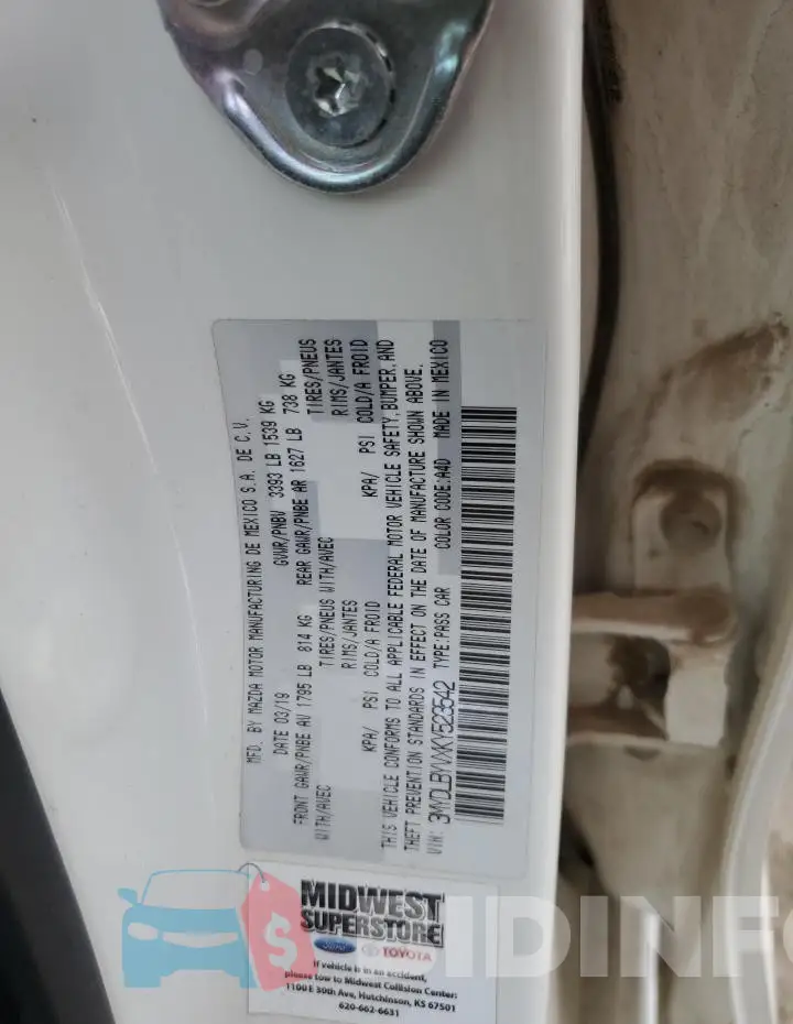 3MYDLBYVXKY523542 Photo# 12