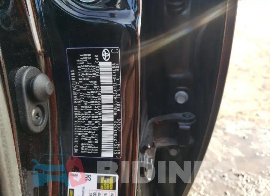 5YFB4MDE5PP000876 Photo# 12