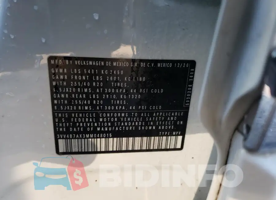 3VV4B7AX3MM048015 Photo# 13