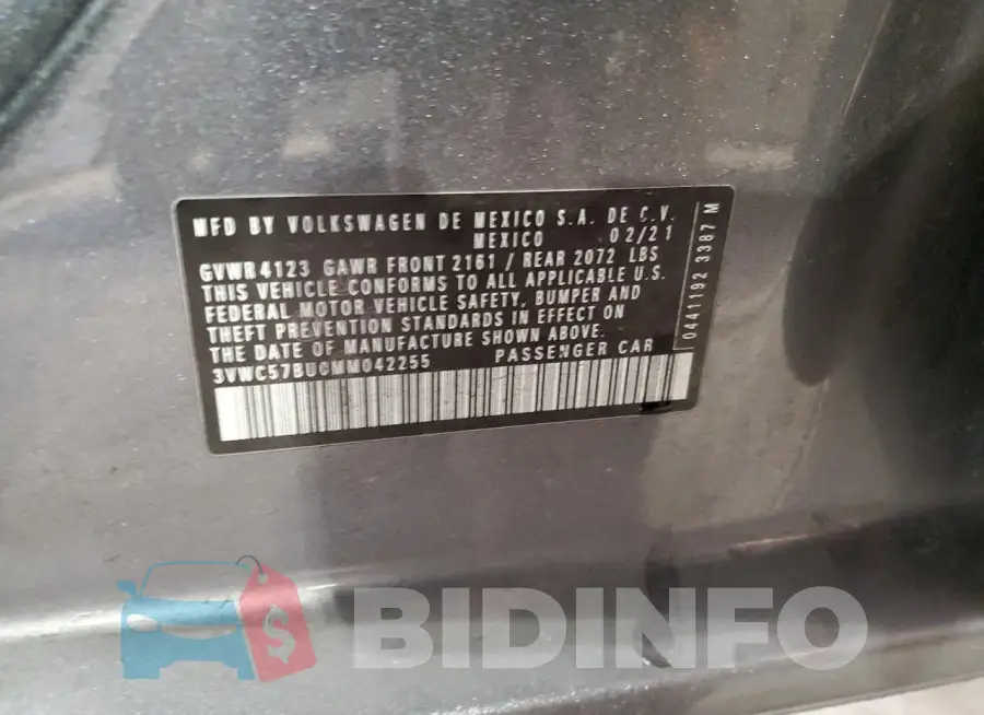 3VWC57BU0MM042255 Photo# 13
