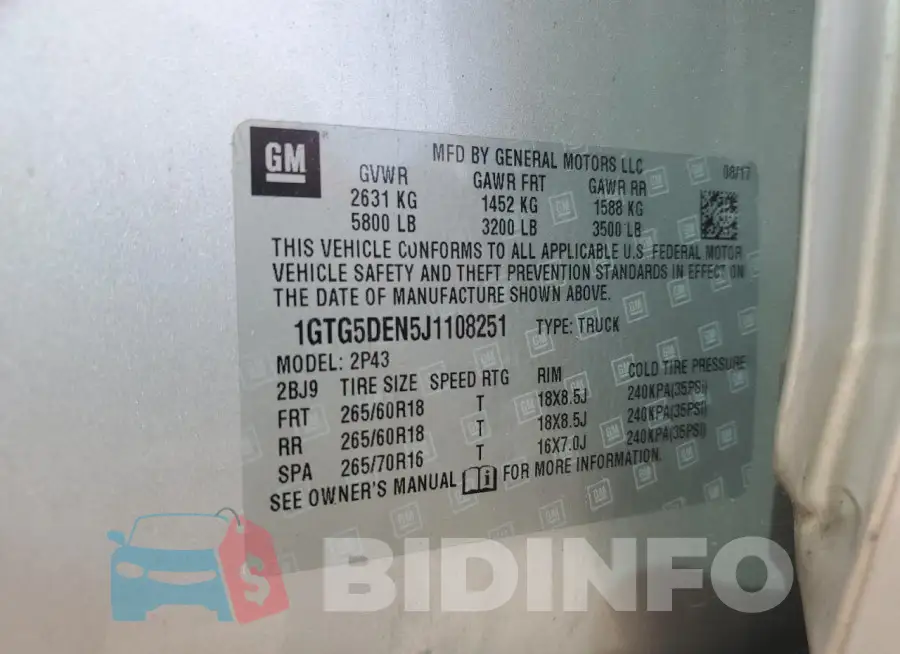 1GTG5DEN5J1108251 Photo# 13