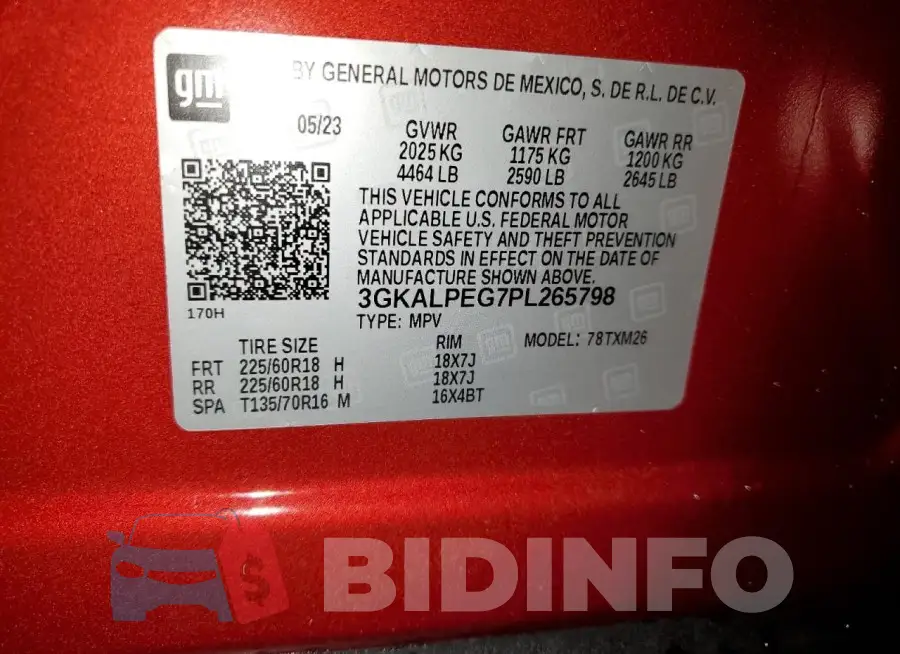 3GKALPEG7PL265798 Photo# 14