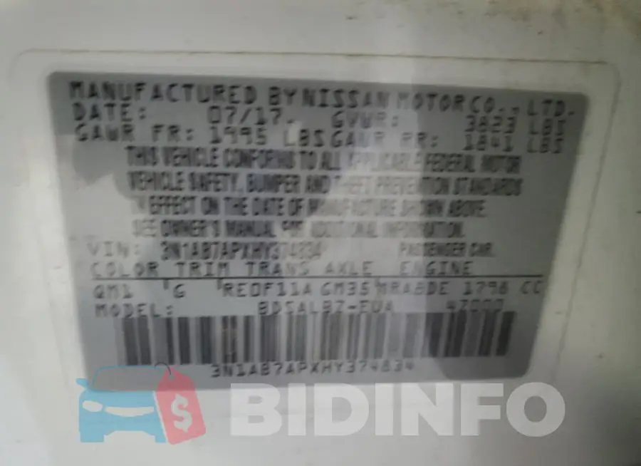 3N1AB7APXHY374834 Photo# 12