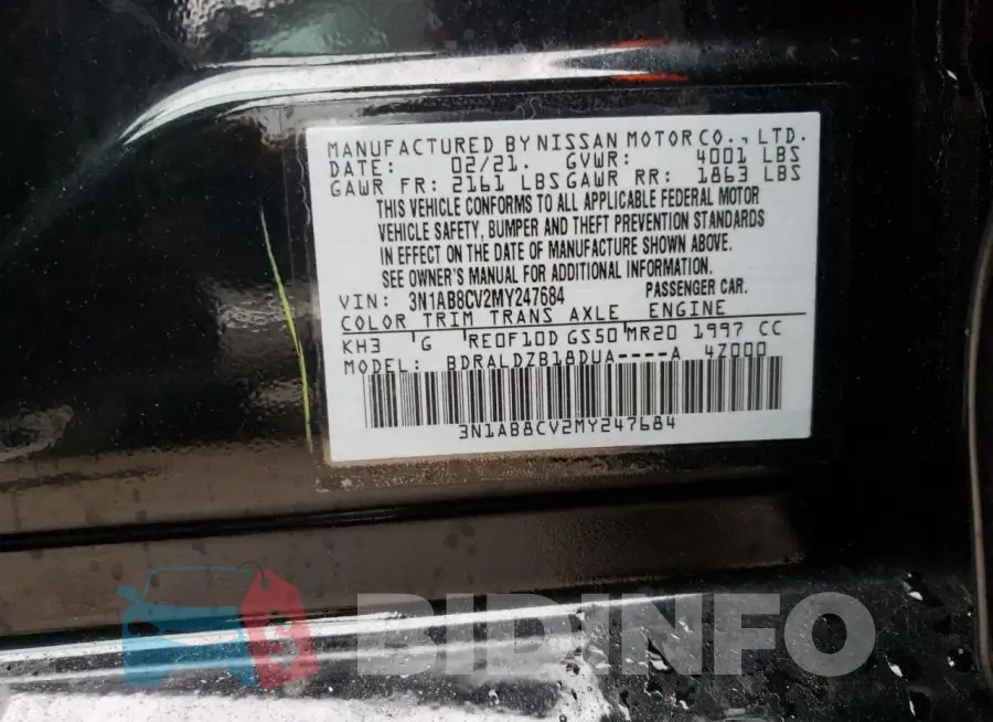 3N1AB8CV2MY247684 Photo# 12