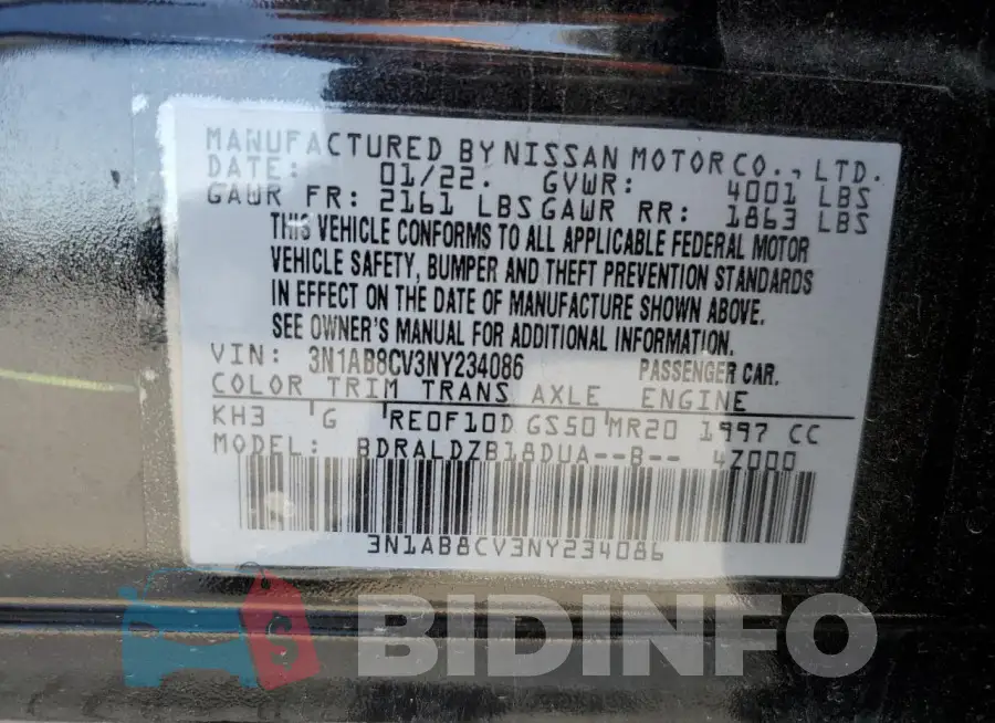 3N1AB8CV3NY234086 Photo# 12