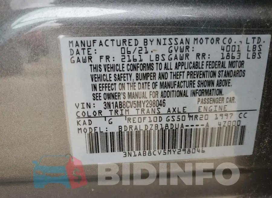3N1AB8CV5MY298046 Photo# 12