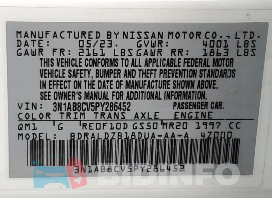 3N1AB8CV5PY286452 Photo# 12