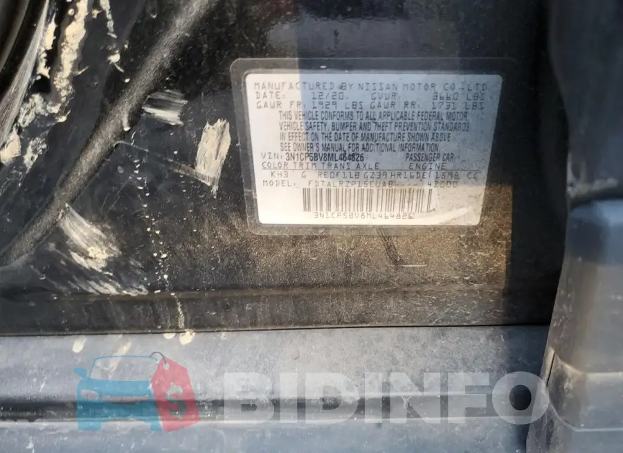 3N1CP5BV8ML464826 Photo# 12