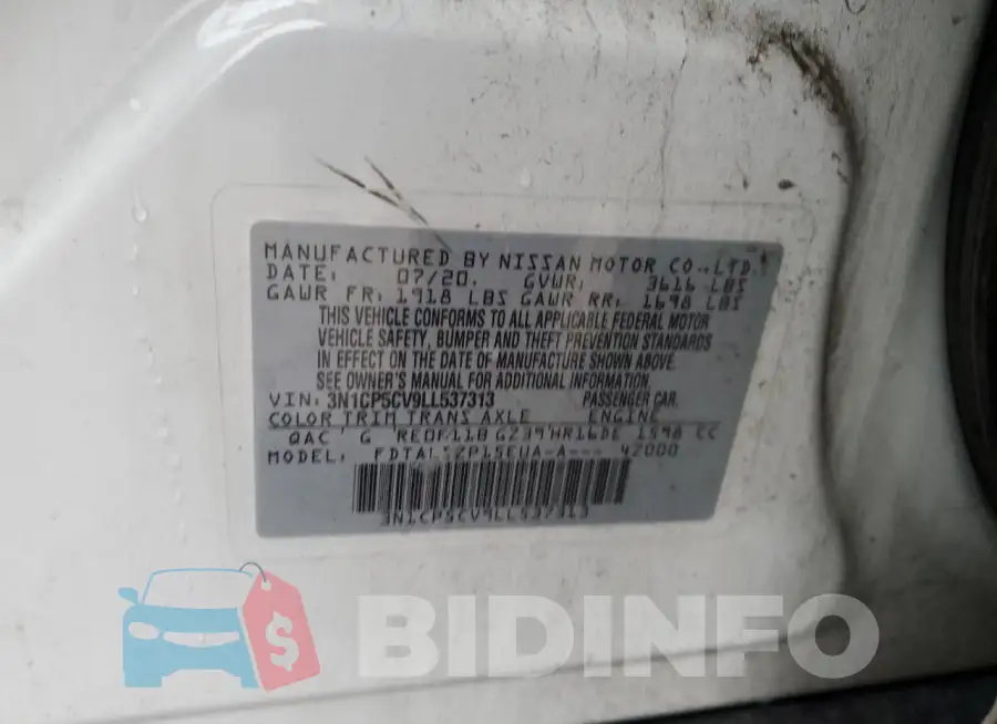 3N1CP5CV9LL537313 Photo# 12