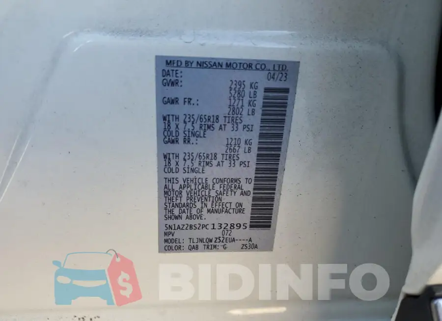 5N1AZ2BS2PC132895 Photo# 13