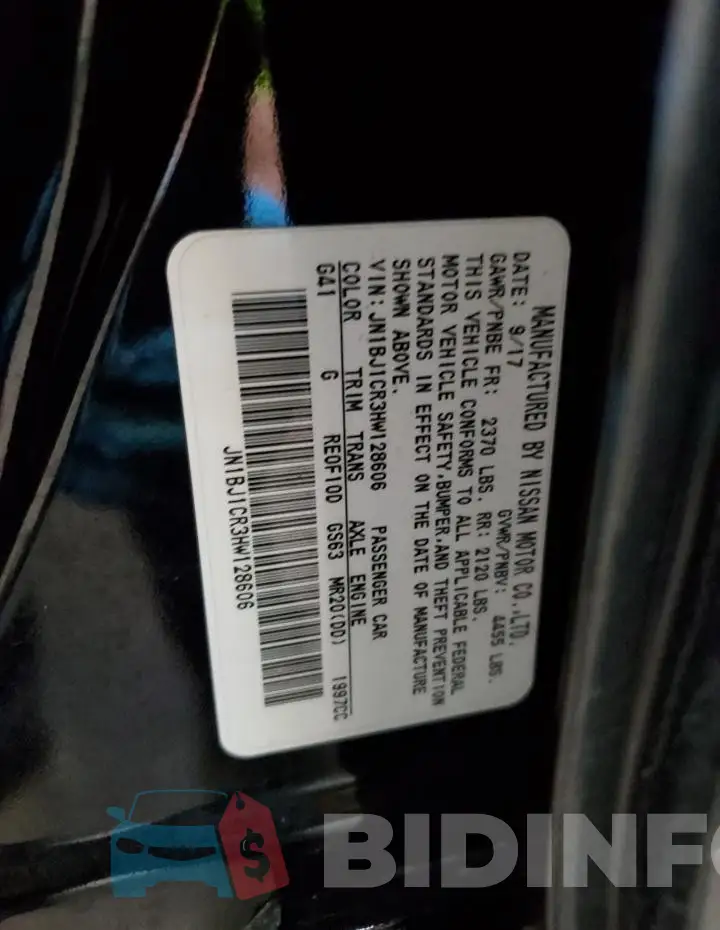 JN1BJ1CR3HW128606 Photo# 13
