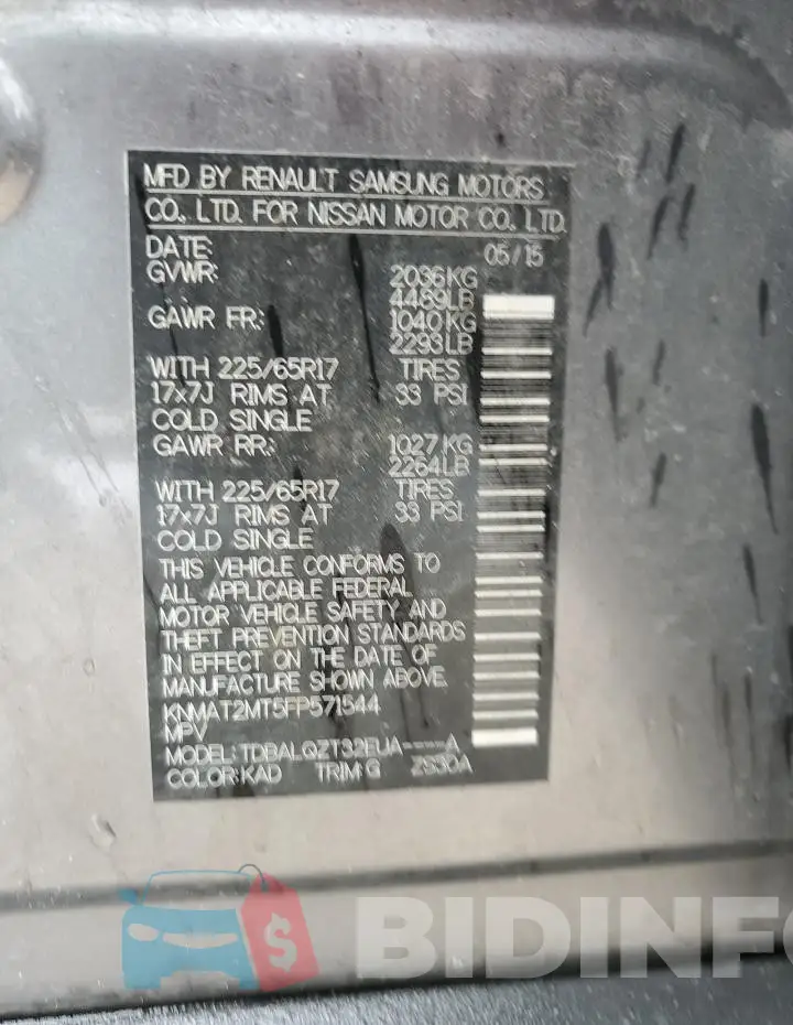 KNMAT2MT5FP571544 Photo# 13