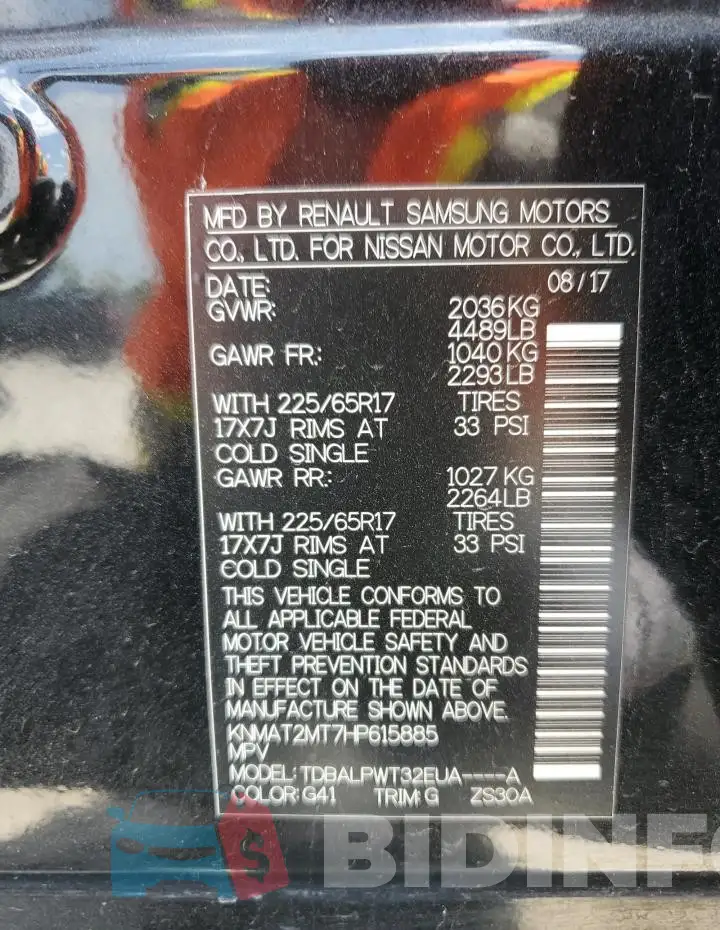 KNMAT2MT7HP615885 Photo# 14