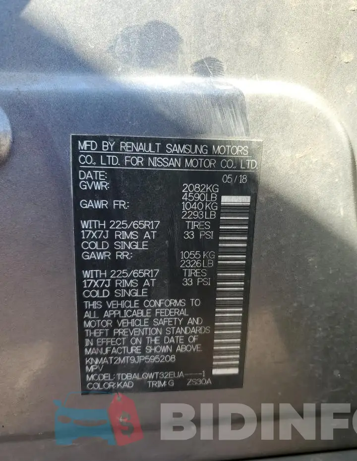 KNMAT2MT9JP595208 Photo# 13
