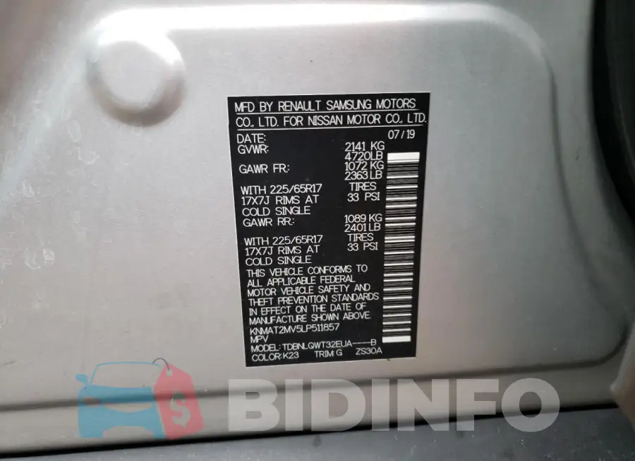 KNMAT2MV5LP511857 Photo# 14
