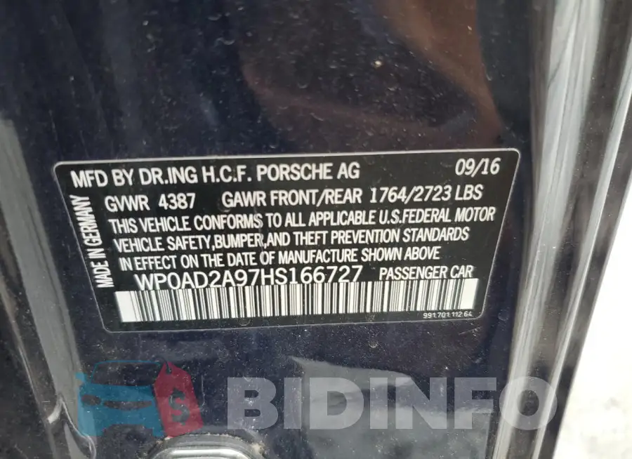 WP0AD2A97HS166727 Photo# 12
