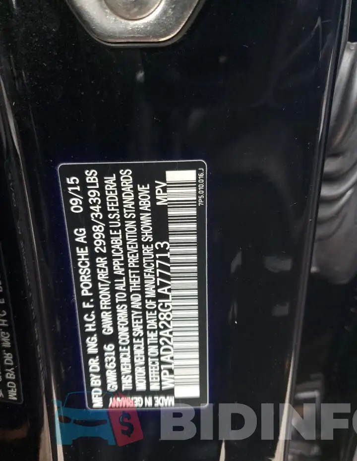 WP1AD2A28GLA77713 Photo# 13