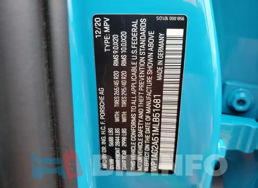 WP1AG2A51MLB51681 Photo# 12