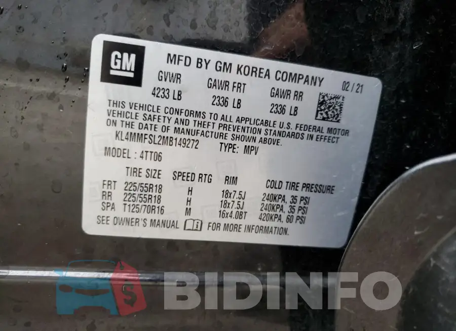 KL4MMFSL2MB149272 Photo# 13