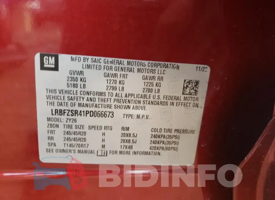 LRBFZSR45PD066773 Photo# 13