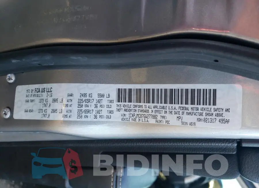 1C4PJMCB7GW277882 Photo# 13