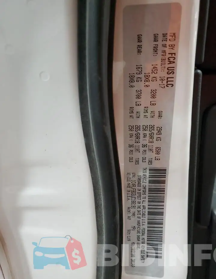 1C4RJFBG3JC166191 Photo# 12