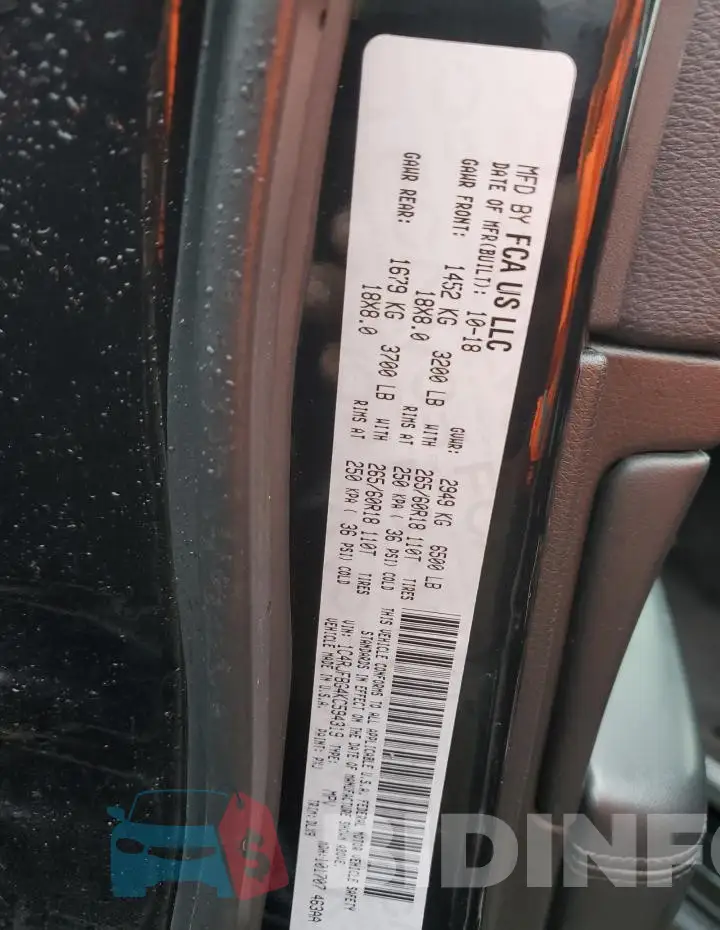 1C4RJFBG4KC594319 Photo# 13