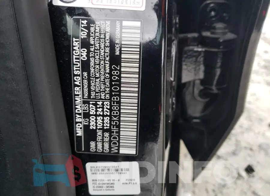 WDDHF5KB8FB101982 Photo# 12