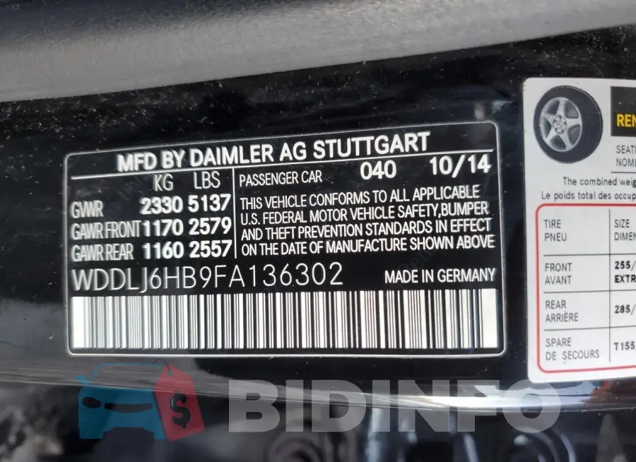 WDDLJ6HB9FA136302 Photo# 12