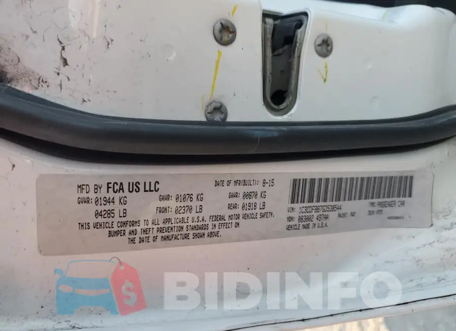 1C3CDFBB7GD538544 Photo# 12