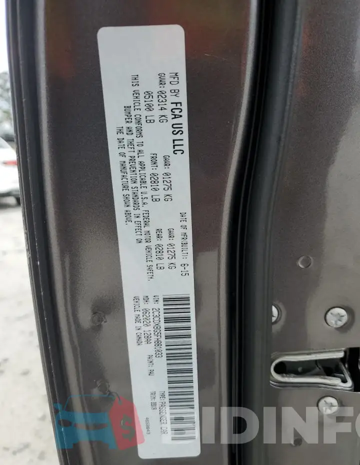 2C3CDXBG5FH881033 Photo# 12