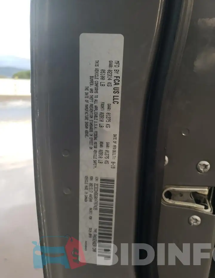 2C3CDXBG8KH707435 Photo# 13