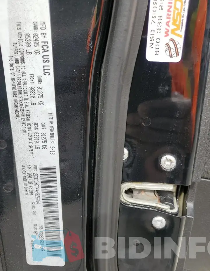2C3CDXCT4KH526764 Photo# 12
