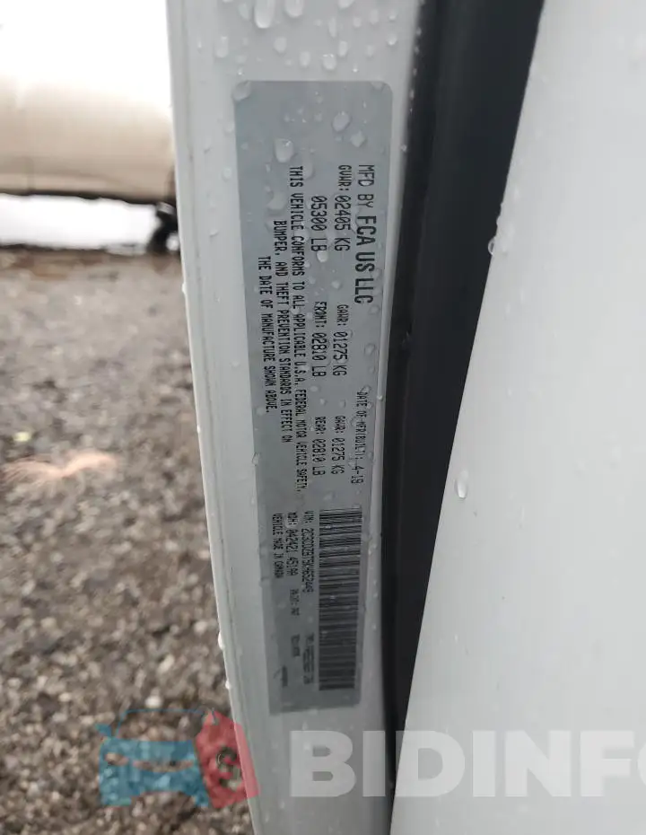 2C3CDZBT5KH652449 Photo# 12