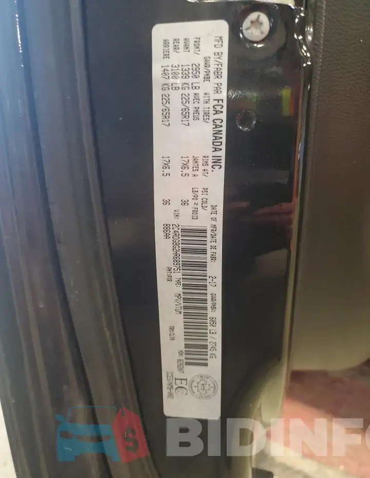 2C4RDGBG2HR689751 Photo# 14